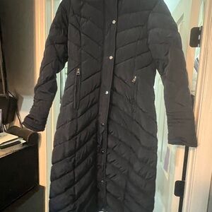 Madden Girl Black Puffer Jacket Full-Length Quilted